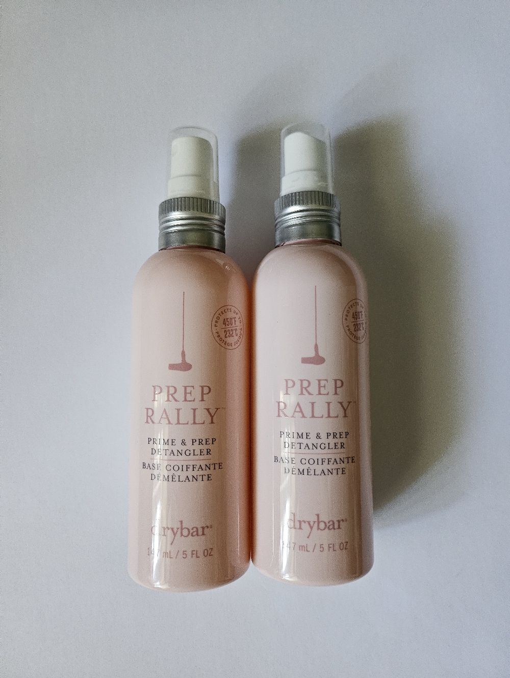NEW Drybar Prep Rally Hair Spray Detangler heat protection 5 fl oz Bundle 2 pc
